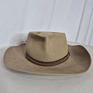 Akbura Vintage Snowy River Australian Stockman's Hat - 7 1/4"